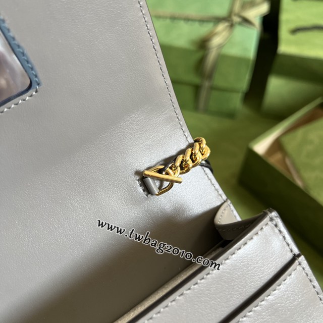 gucci專櫃新款woc手袋女士斜挎包 古馳GG Matelassé鏈條包 jcp1926
